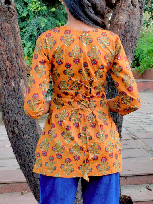 Geet Mustard yellow kurti