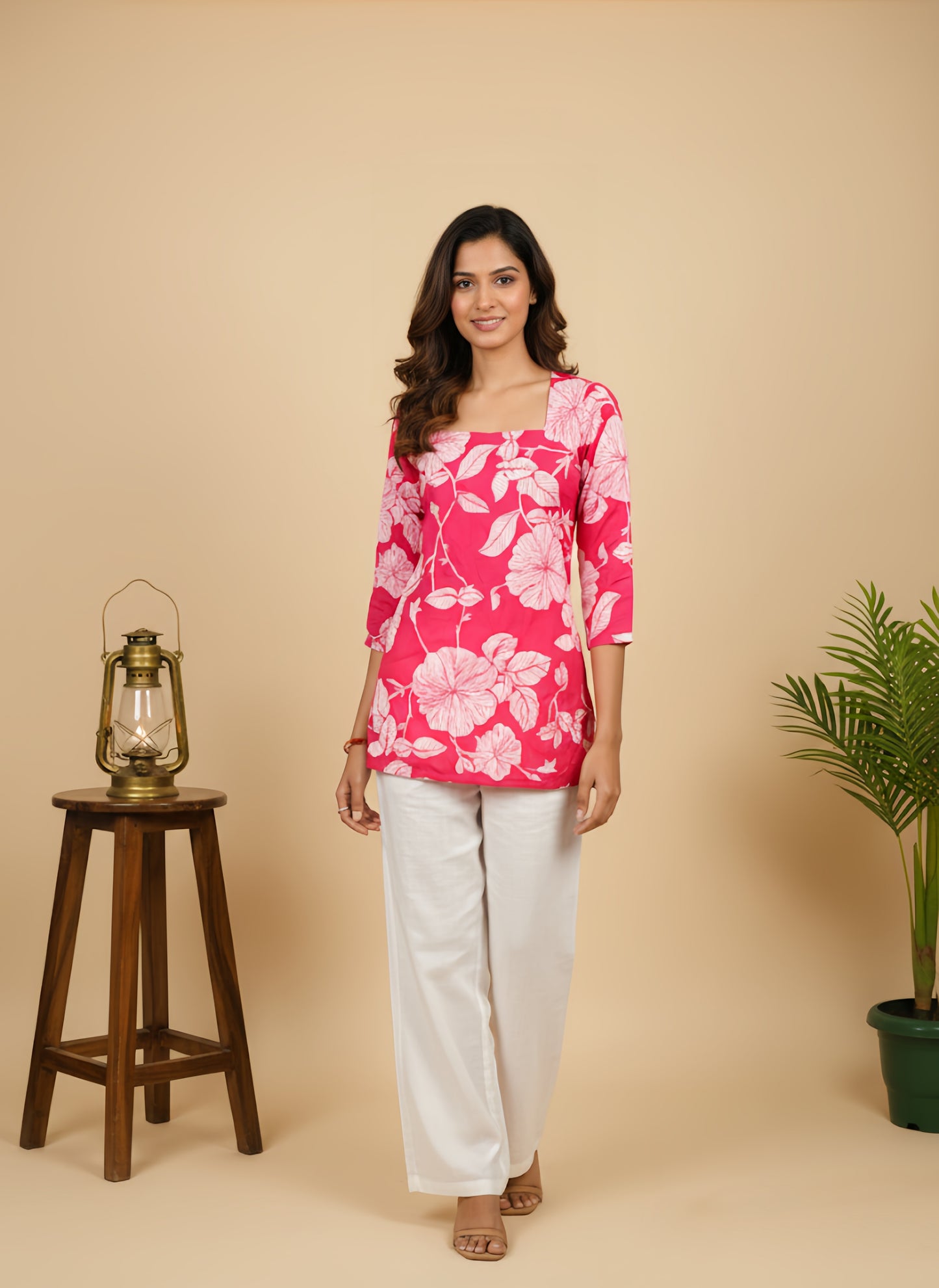 poonam pink kurti