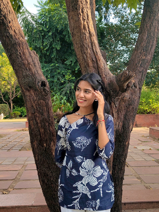 NAIRA BLUE KURTI