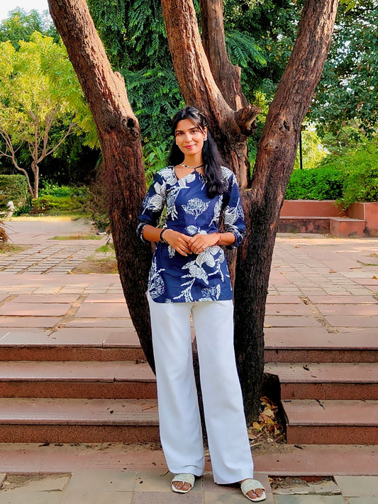 NAIRA BLUE KURTI