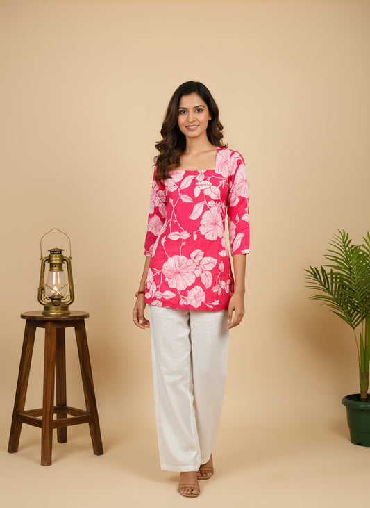 poonam pink kurti